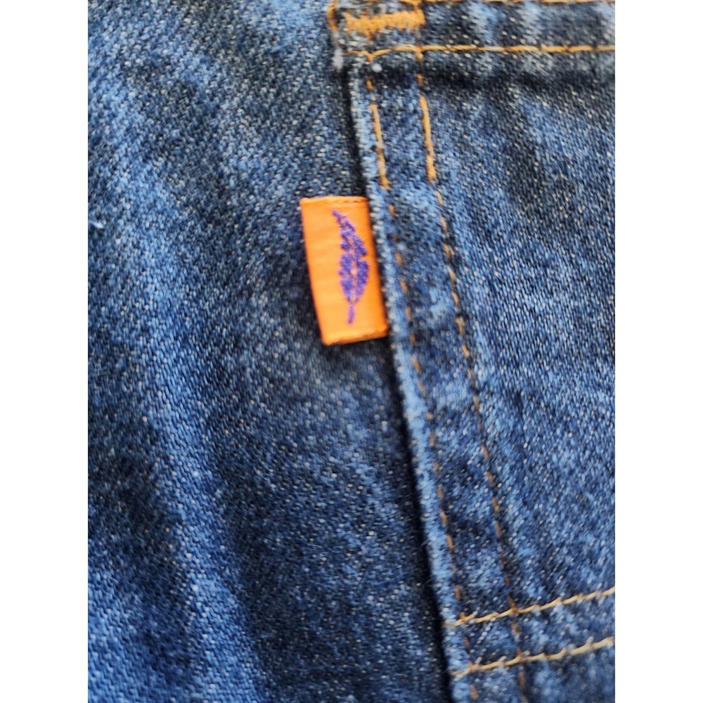 ❗️RARE VTG Levi's 75' Big Bells Flare Jeans Orange Feather Tab Mint stamp 12 NOS